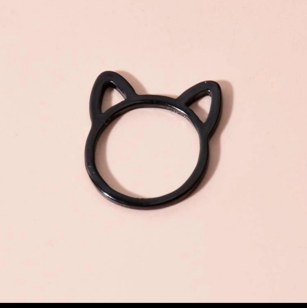 Black Cat Ears ring